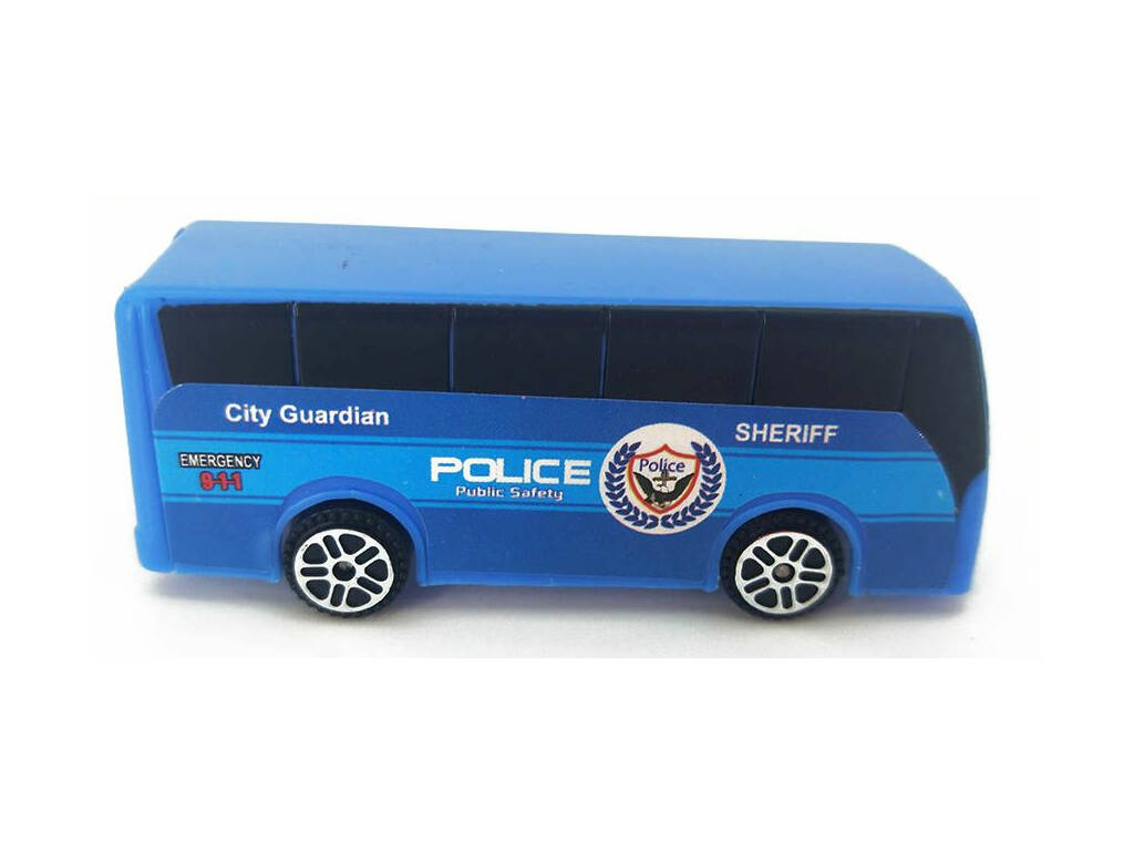 Poste de Police avec 5 Véhicules Die Cast