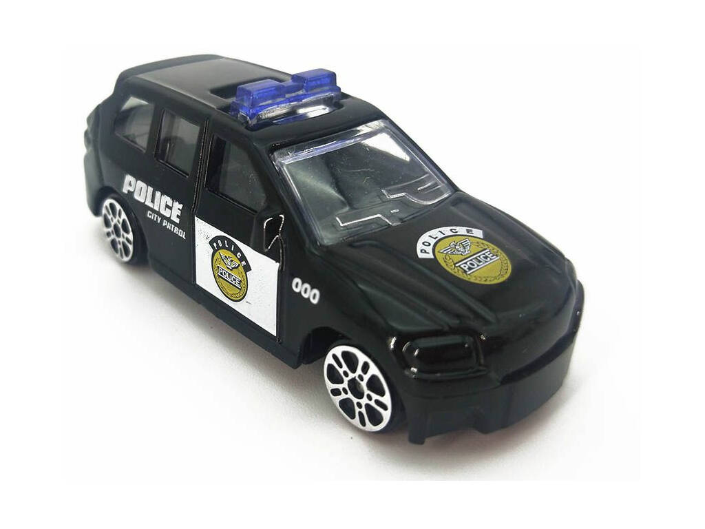 Poste de Police avec 5 Véhicules Die Cast
