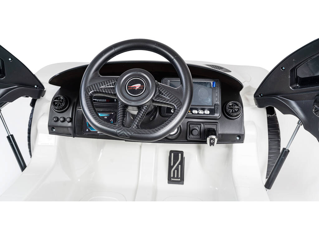Auto Batteria McLaren 720S 12 v. Radio Comando Bianco