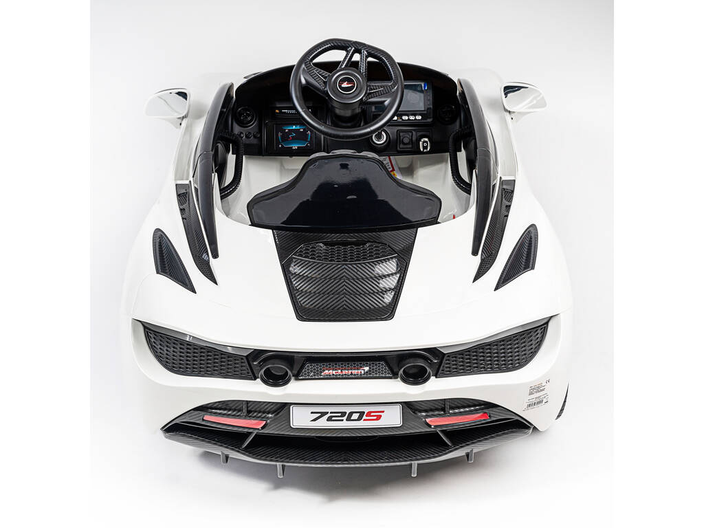Auto Batteria McLaren 720S 12 v. Radio Comando Bianco
