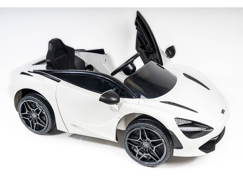 Auto Batteria McLaren 720S 12 v. Radio Comando Bianco