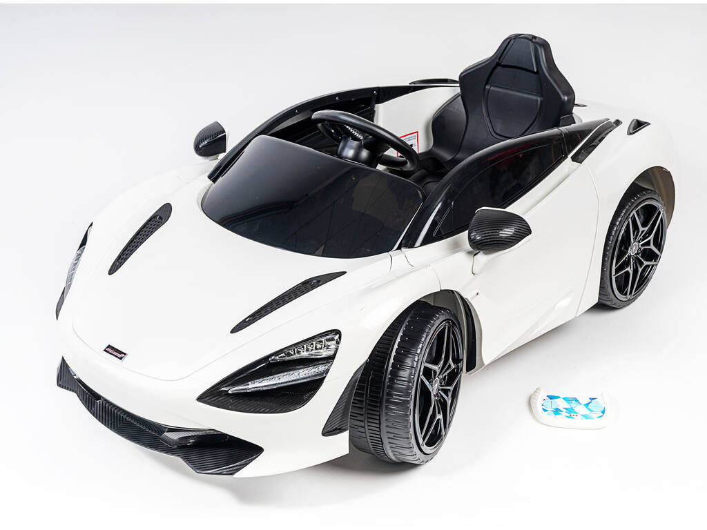 Auto Batteria McLaren 720S 12 v. Radio Comando Bianco