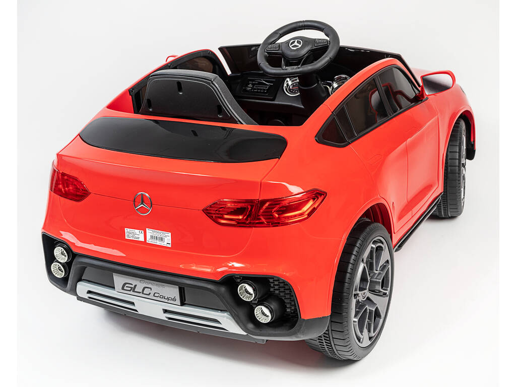 Auto Batteria Mercedes Benz GLC Radio Comando 12 V. Rosso