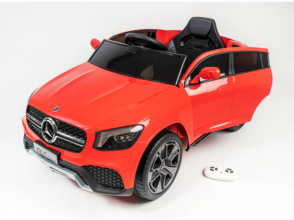 Auto Batteria Mercedes Benz GLC Radio Comando 12 V. Rosso