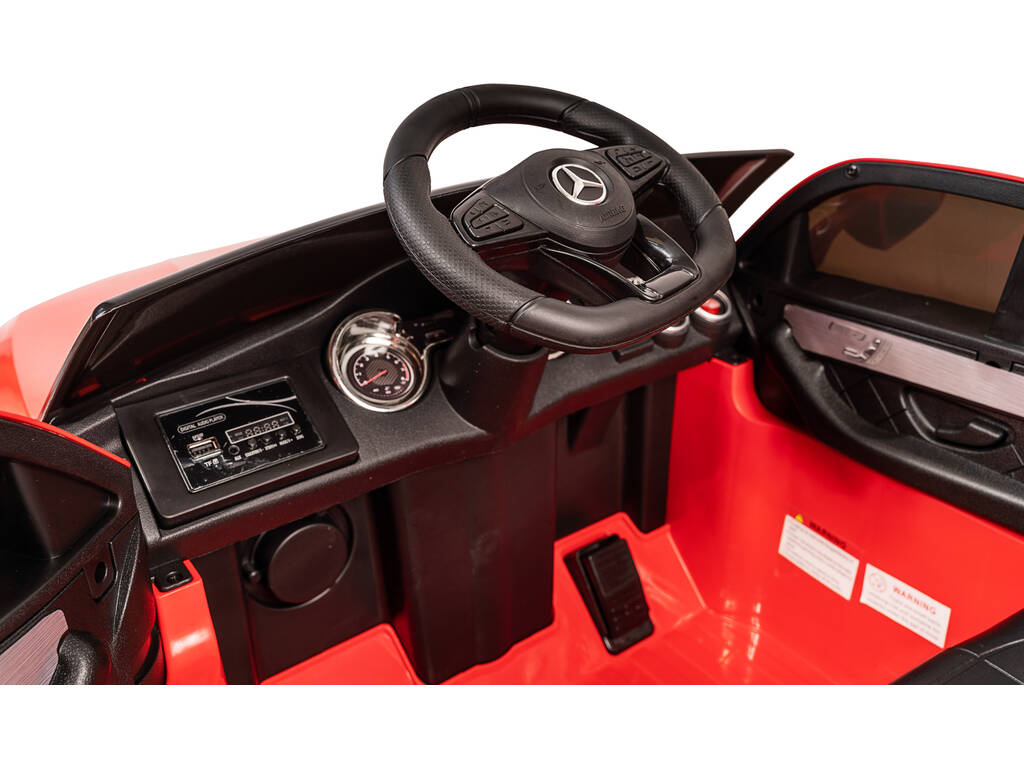 Auto Batteria Mercedes Benz GLC Radio Comando 12 V. Rosso