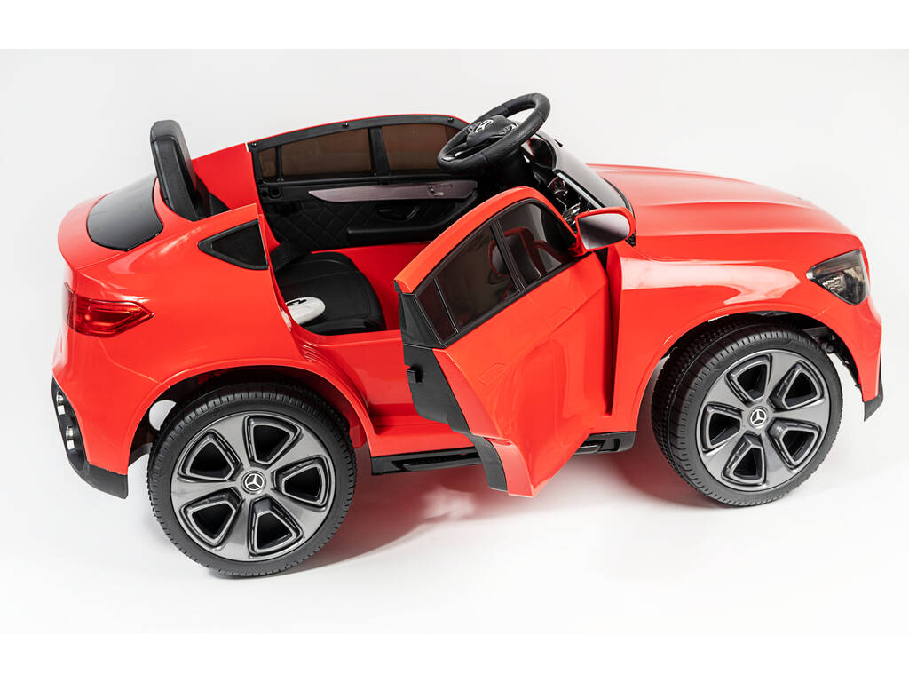 Auto Batteria Mercedes Benz GLC Radio Comando 12 V. Rosso