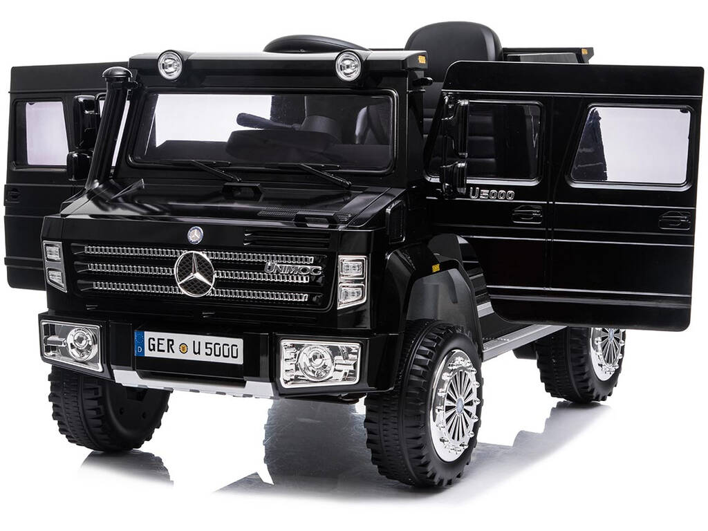 Camion Mercedes Benz Unimog U5000 télécommandé 6 v. Noir