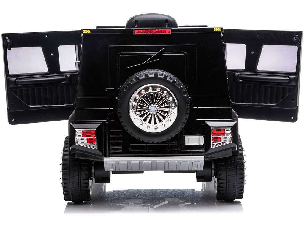 Camion Mercedes Benz Unimog U5000 télécommandé 6 v. Noir
