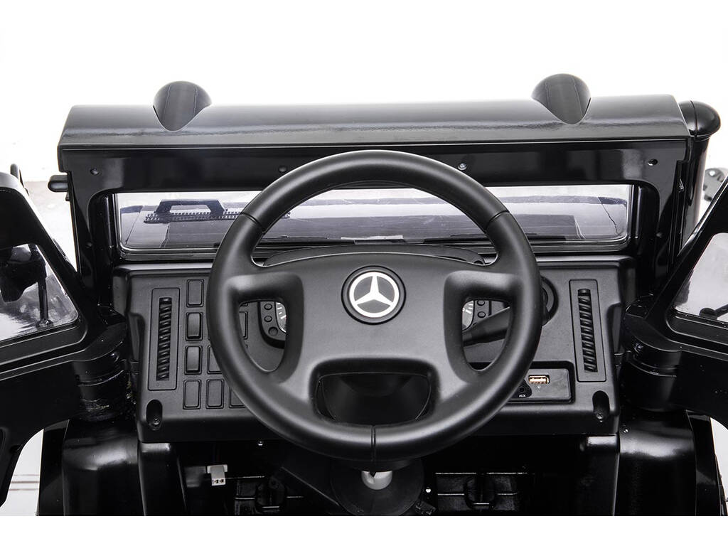 Camion Mercedes Benz Unimog U5000 télécommandé 6 v. Noir