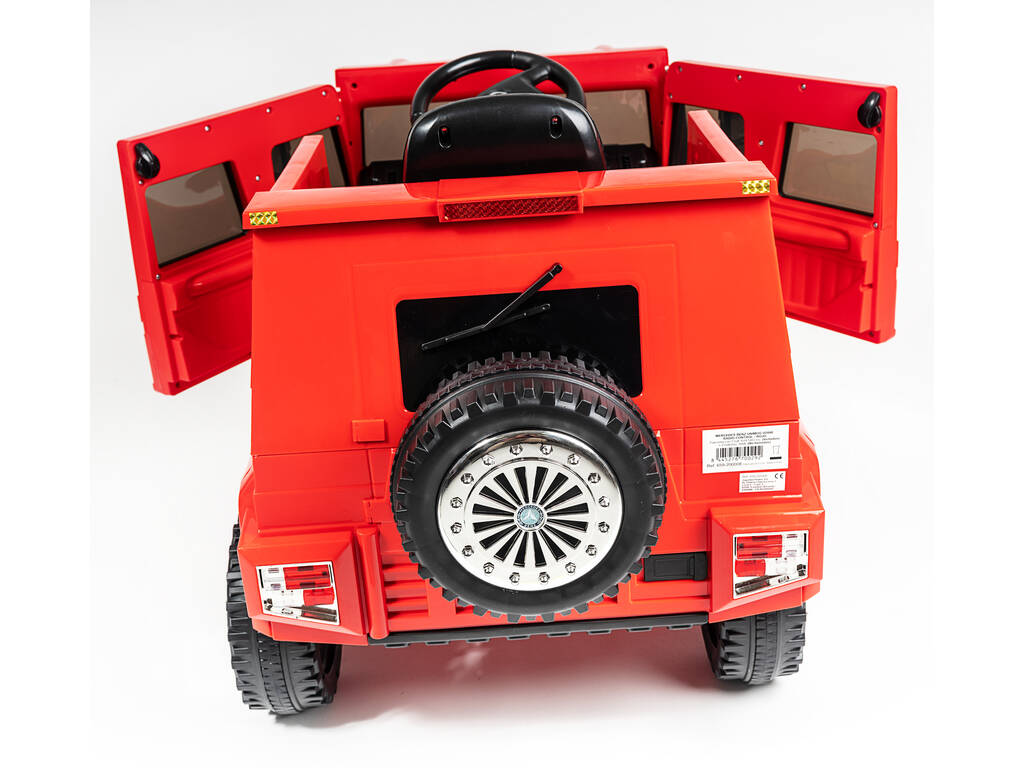 Camion à Batterie Mercedes Benz Unimog U5000 Télécommande 6 v. Rouge
