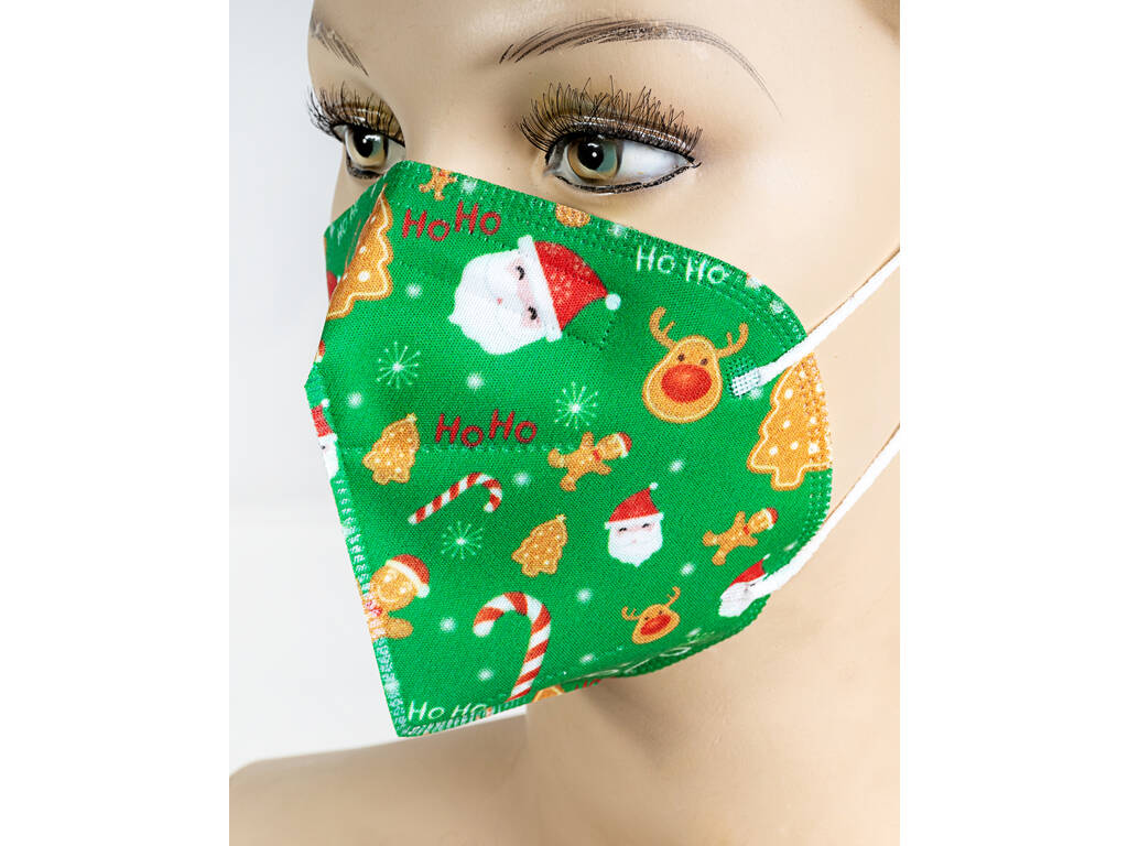 Masque Pour Adulte Noël Vert Kamabu 32