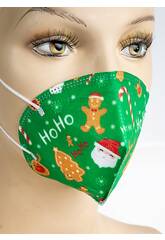 Masque Pour Enfants Nöel Vert Kamabu 33