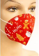 Masque Pour Enfants Nöel Rouge Kamabu 35
