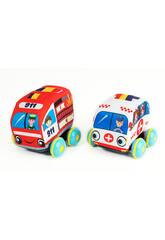 Veicoli Morbidi 11 cm. Set Emergenze e Ambulanza