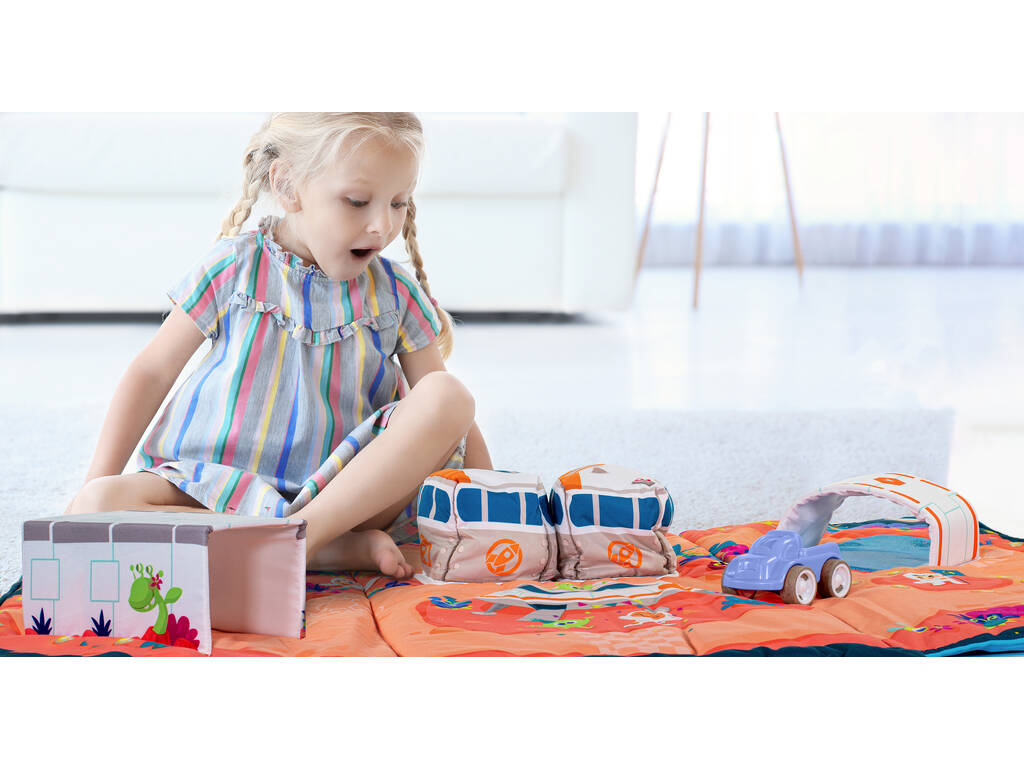 Tapis Circuit Spatial avec des Voitures Miniland 75007