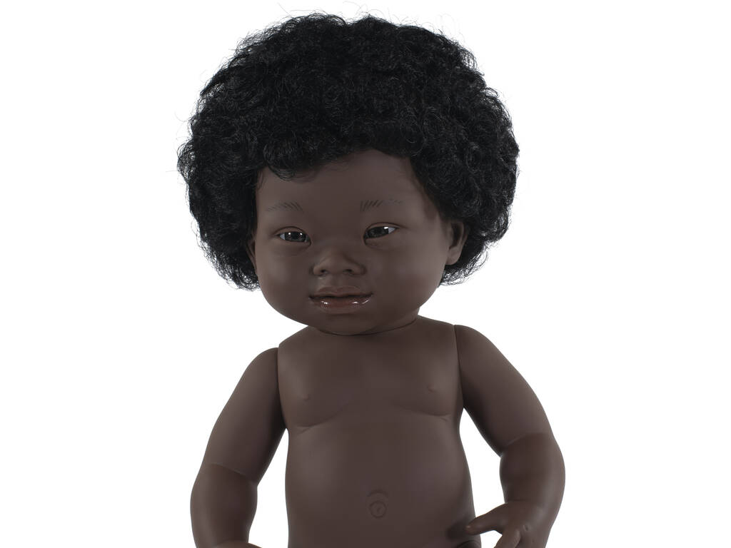 Poupée Baby Syndrome de Down Africaine 38 cm. Miniland 31171