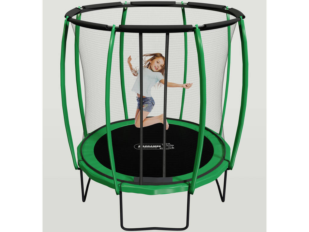 Trampoline Premium 305 avec Filet, Échelle et Ancrages Masgames MA302416