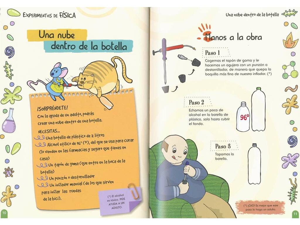 Libro di esperimenti facili di fisica e chimica