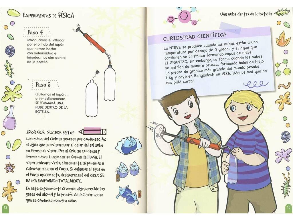 Libro di esperimenti facili di fisica e chimica