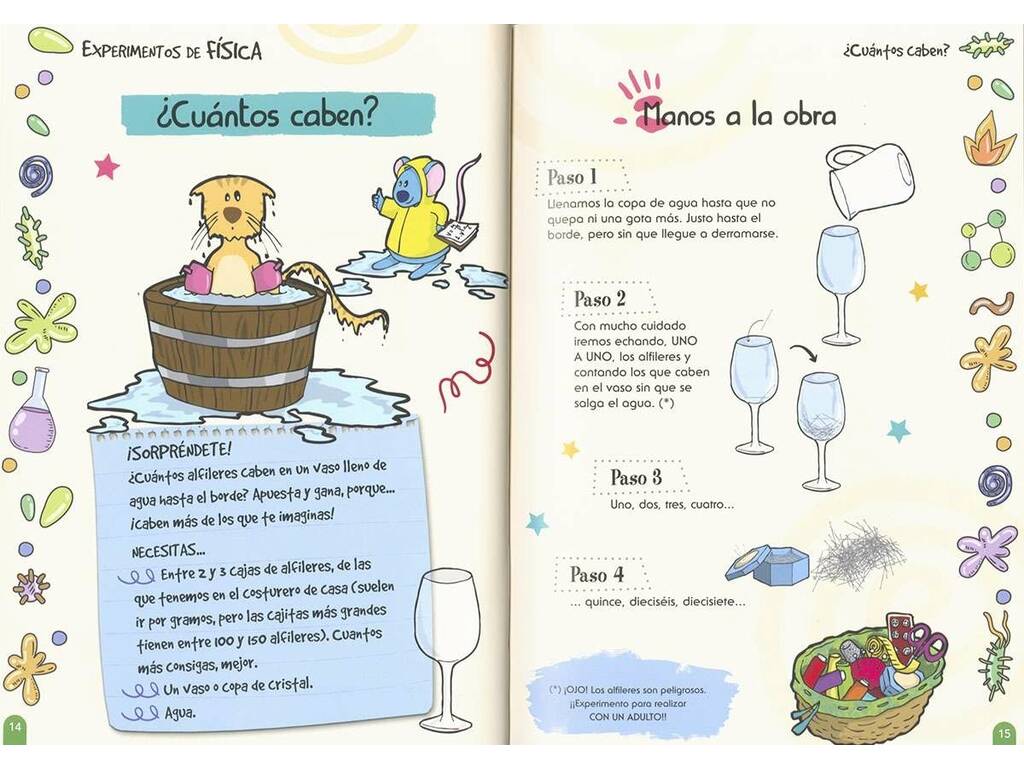 Libro di esperimenti facili di fisica e chimica