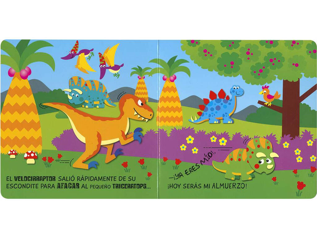 Libro Accarezzami e vedrai ... Attenzione al dinosauro! Susaeta S5100003