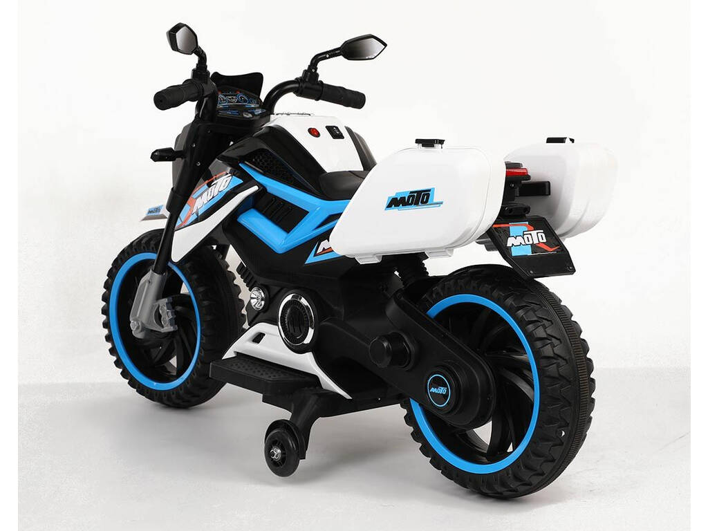 Moto Batería MotoXR Azul con Música 12V