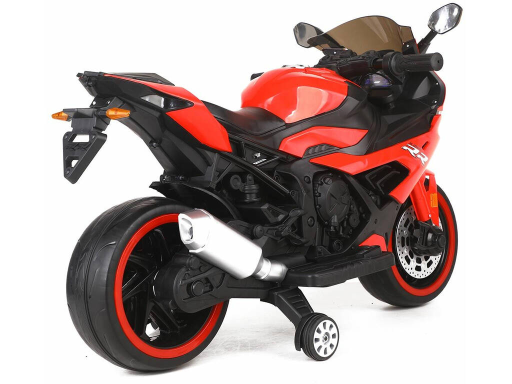 Moto Batería Moto Speed Roja con Música 12V