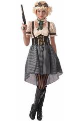 Disfarce Steampunk Rapariga Mulher Tamanho S