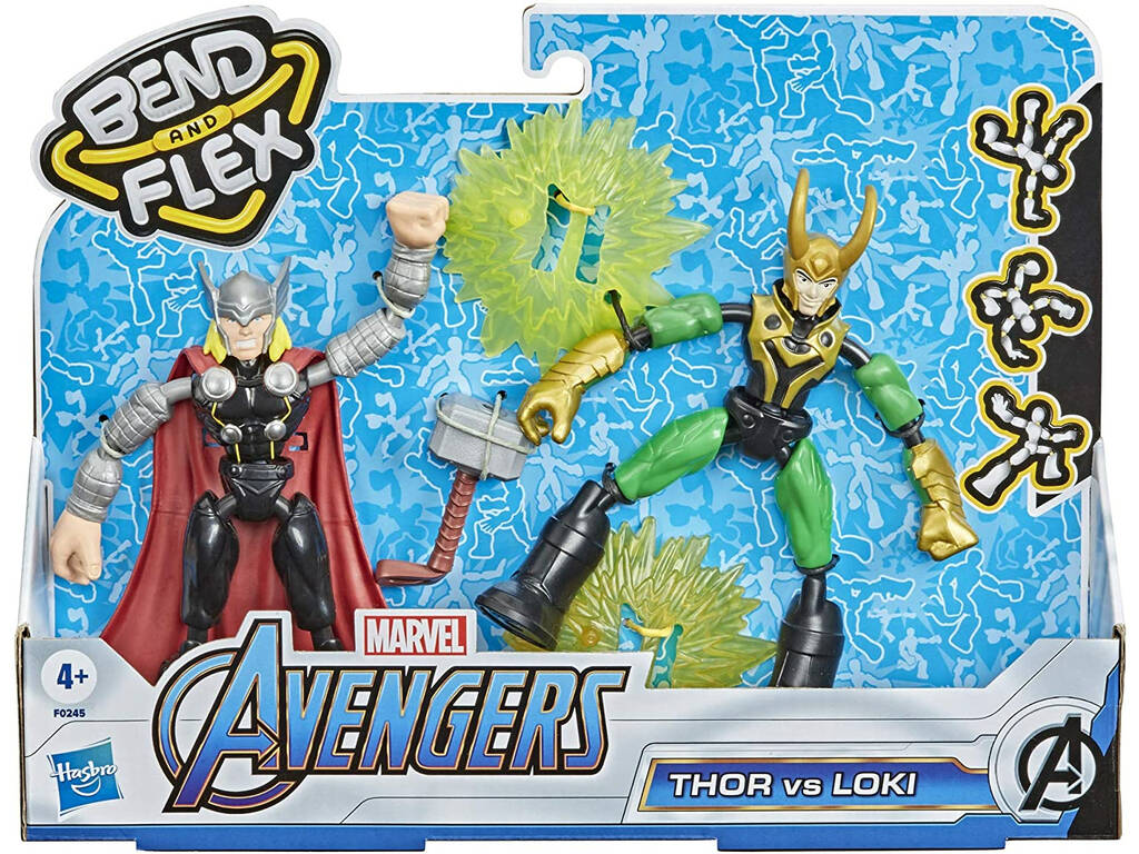 Avengers Bend And Flex Thor Vs Loki Hasbro F0245