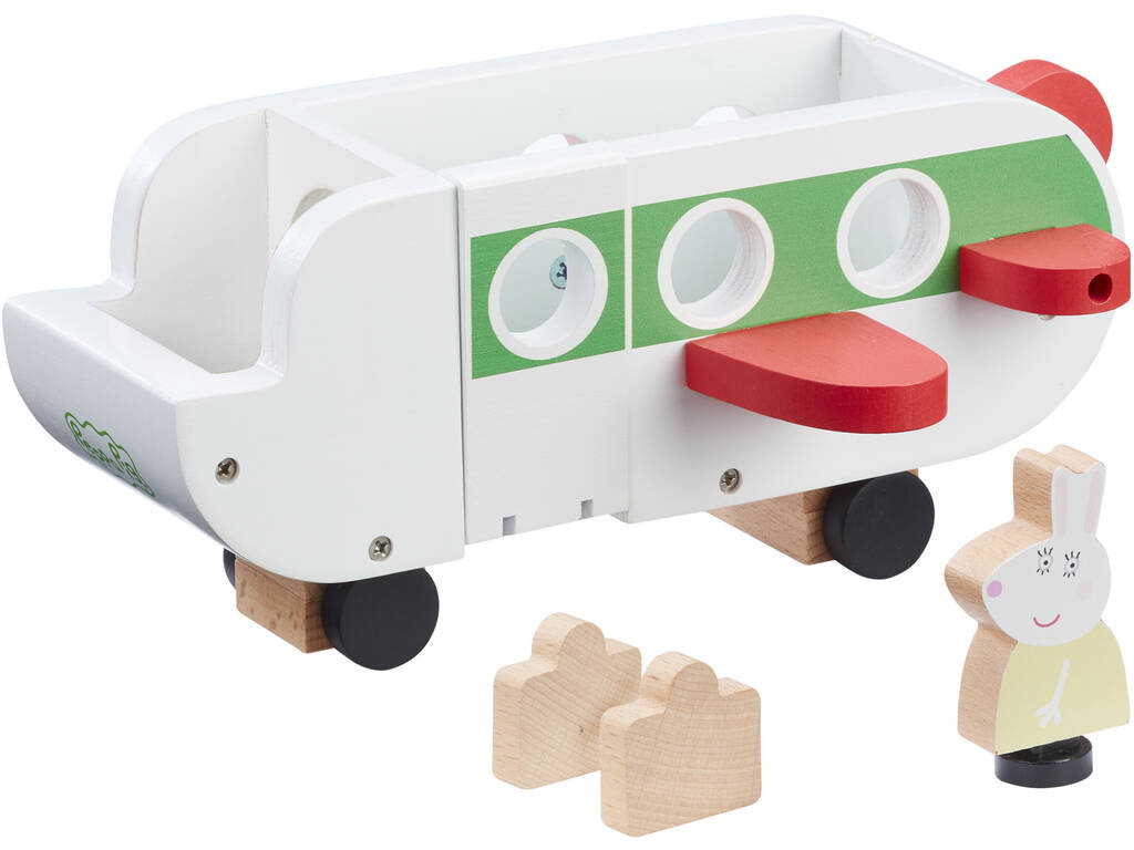 Peppa Pig Avion en Bois Bandai CO07211