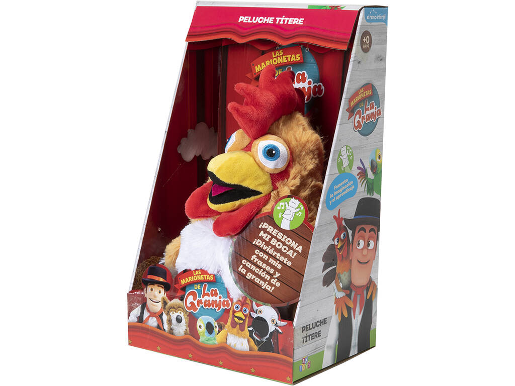 La Ferme de Zénon Marionnette Musicale Gallo Bartolito Bandai AR84500