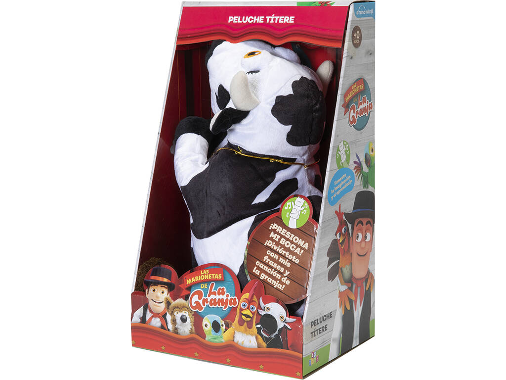 La ferme de Zénon Marionnette Musicale Vaca Lola Bandai AR84600