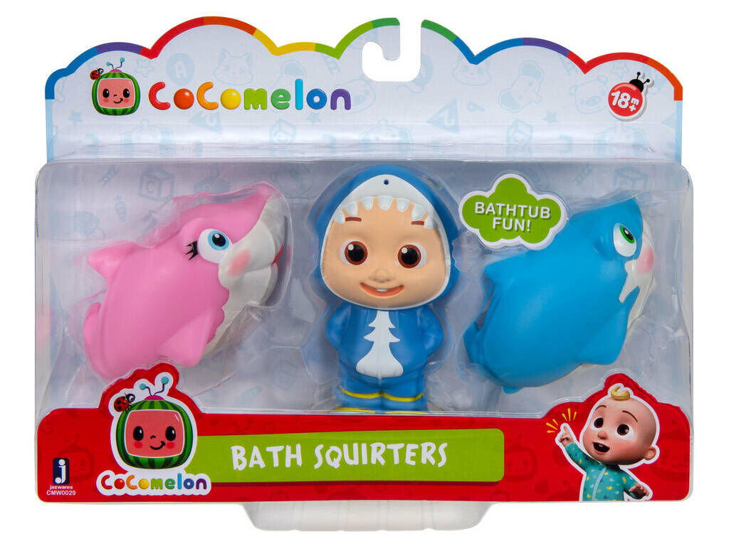 Cocomelon Figure 2 Squali e JJ Bandai WT80126