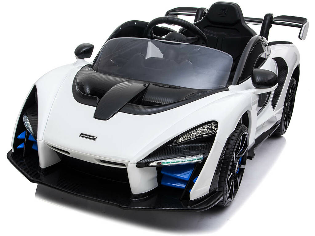 Auto McLaren Senna Bianco 12 v. Luce, Suoni e Radio Comando 