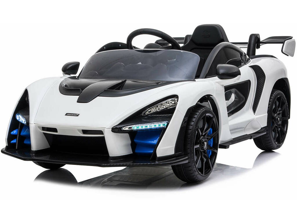 Auto McLaren Senna Bianco 12 v. Luce, Suoni e Radio Comando 