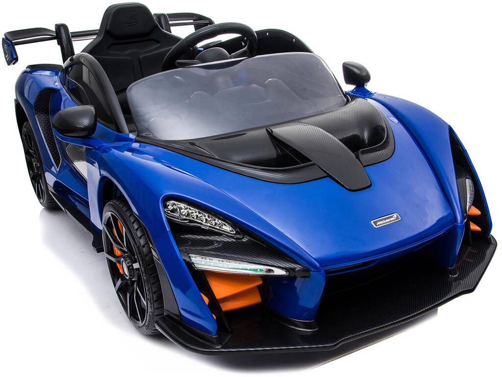 Coche Descapotable McLaren Senna Azul Radio Control a Batería 12.V
