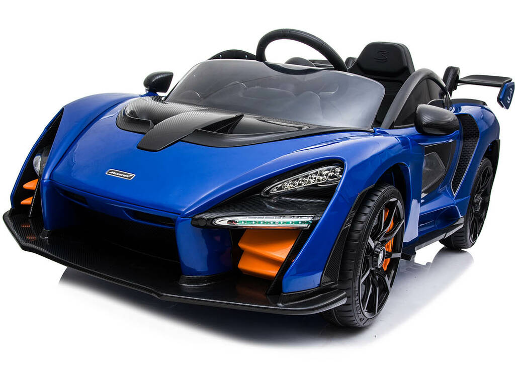 Coche Descapotable McLaren Senna Azul Radio Control a Batería 12.V