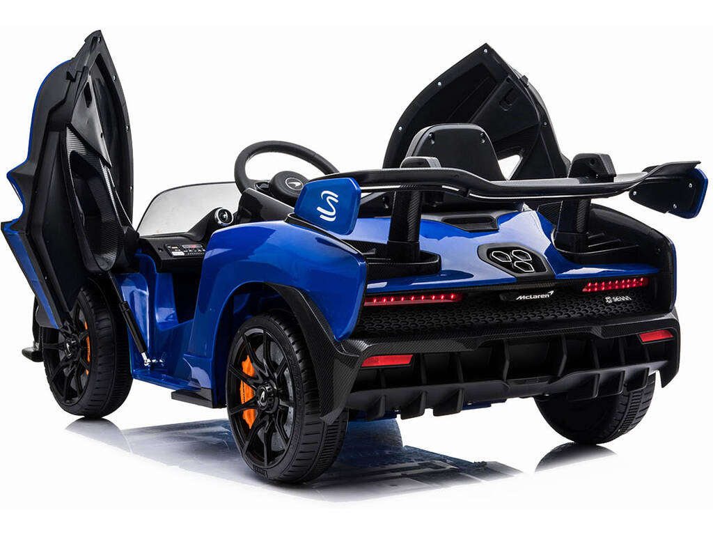 Coche Descapotable McLaren Senna Azul Radio Control a Batería 12.V