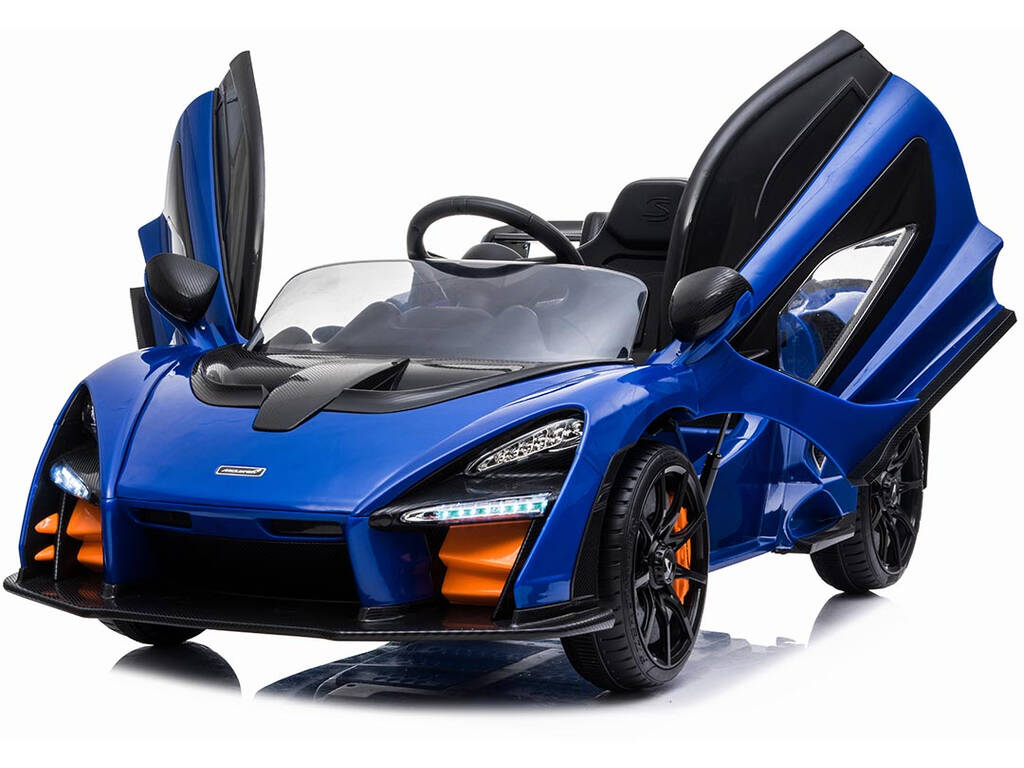 Coche Descapotable McLaren Senna Azul Radio Control a Batería 12.V