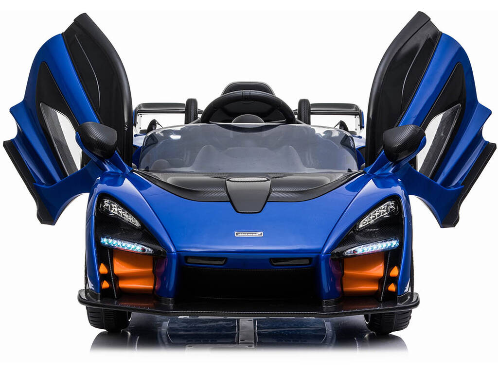 Coche Descapotable McLaren Senna Azul Radio Control a Batería 12.V