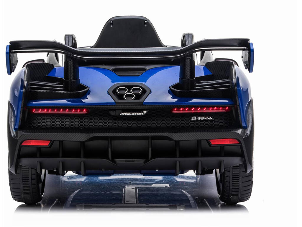 Coche Descapotable McLaren Senna Azul Radio Control a Batería 12.V