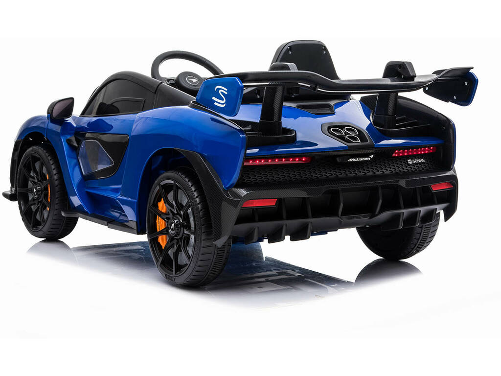 Coche Descapotable McLaren Senna Azul Radio Control a Batería 12.V