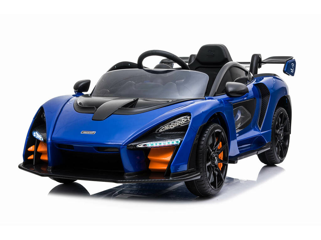 Coche Descapotable McLaren Senna Azul Radio Control a Batería 12.V