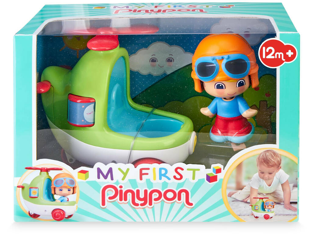Mon premier Pinypon Happy Vehiceles hélicoptère Famosa 700016383