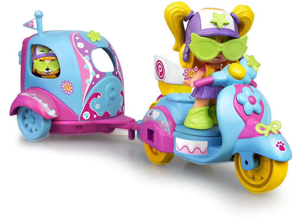 Pinypon My Puppy and Me Moto avec Remorque Famosa 700016247