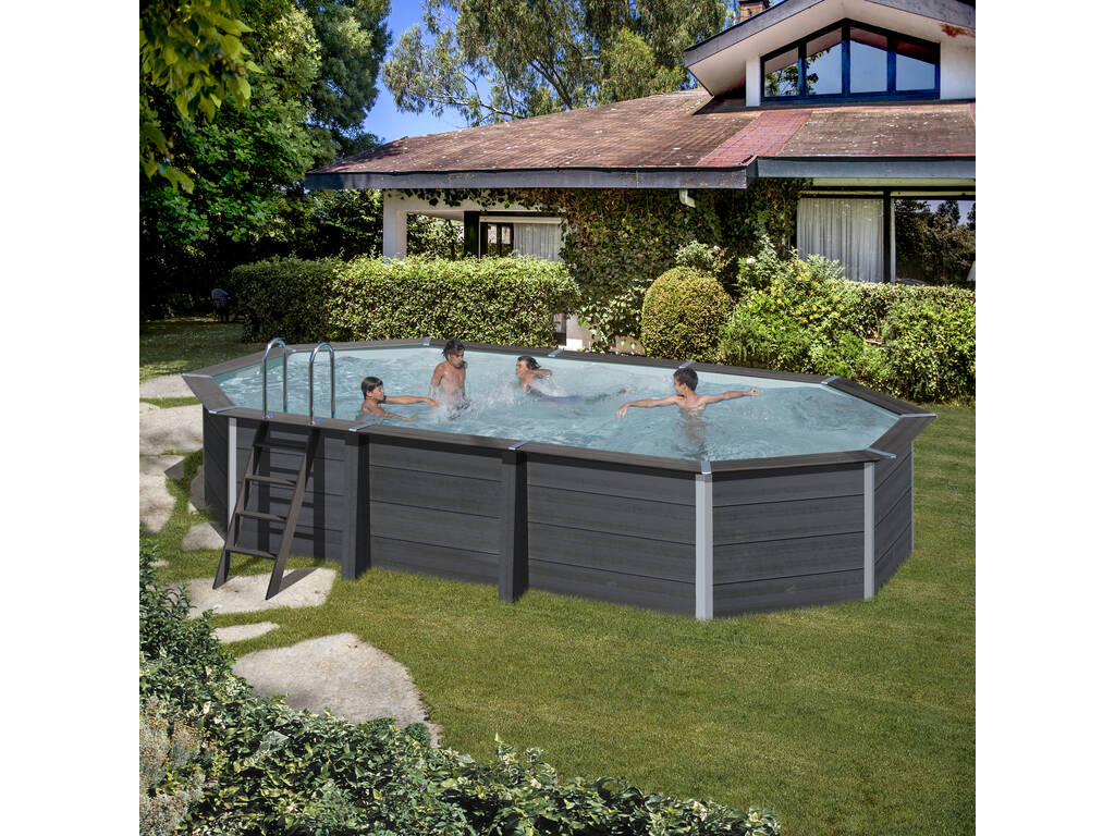 Piscina Legno Composite Pool Avantgarde 664X386X124 cm. Gre KPCOV66L