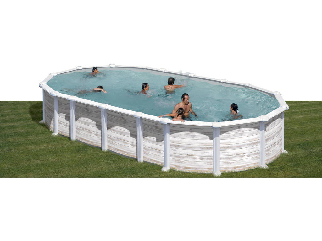 Piscina de Acero Islandia 730x375x132 cm. Gre KITPROV7388N