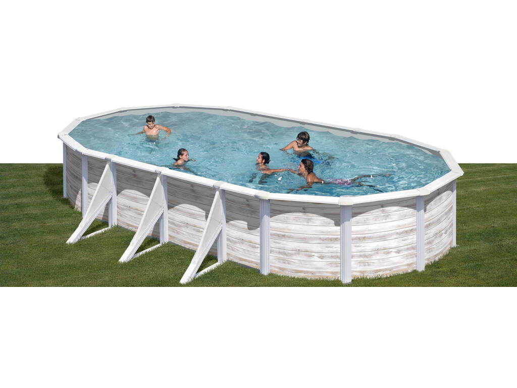 Piscina de Acero Finlandia 730x375X120 cm. Gre KIT730N