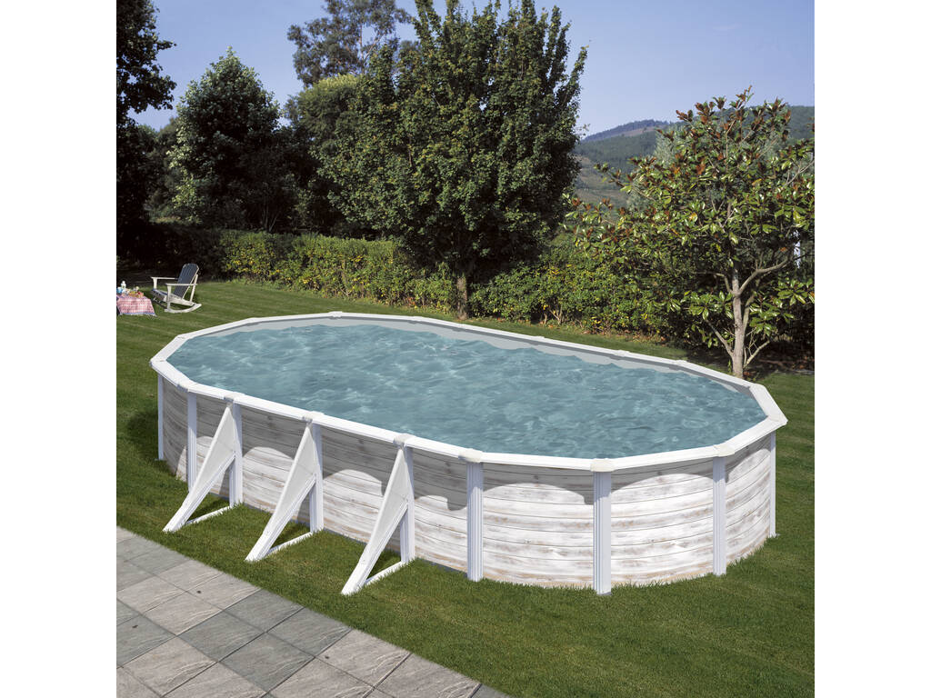 Piscina de Acero Finlandia 730x375X120 cm. Gre KIT730N