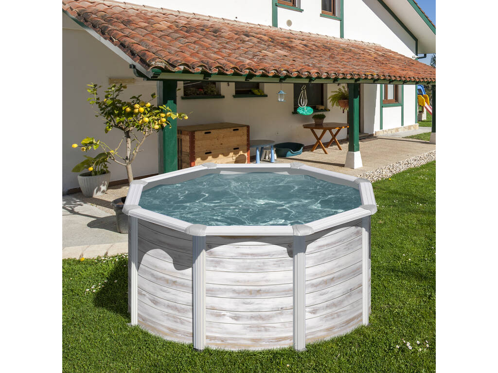 Piscina de Aço Finlândia 240X120 cm. Gre KIT240N